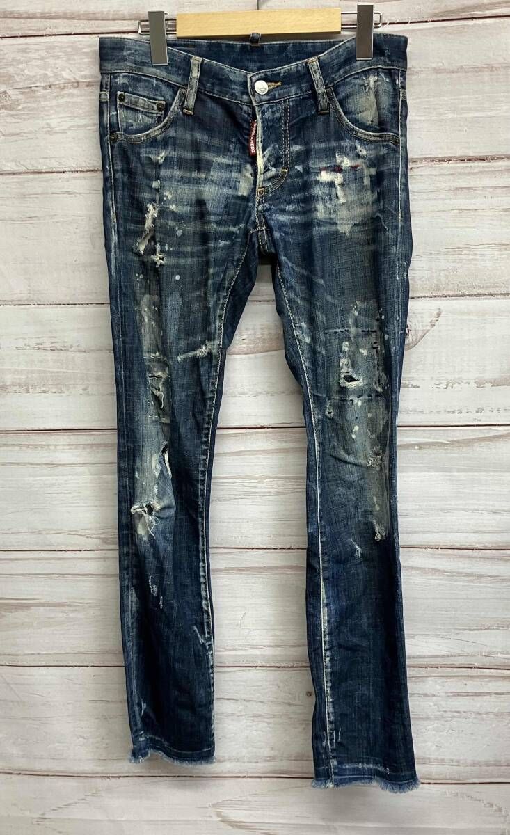 DSQUARED ディースクエアード ジーンズ S74LB0104 42インチ ダメージデザイン系