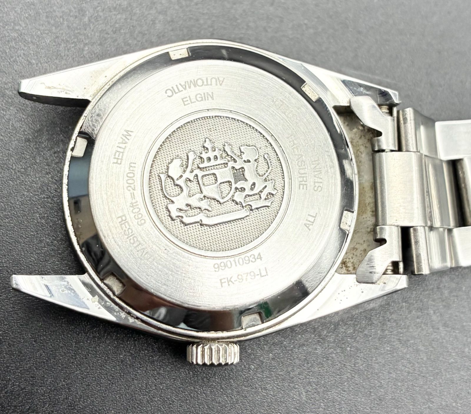 稼動品】ELGIN 自動巻き 腕時計 メンズ FK-979-LI - メルカリ