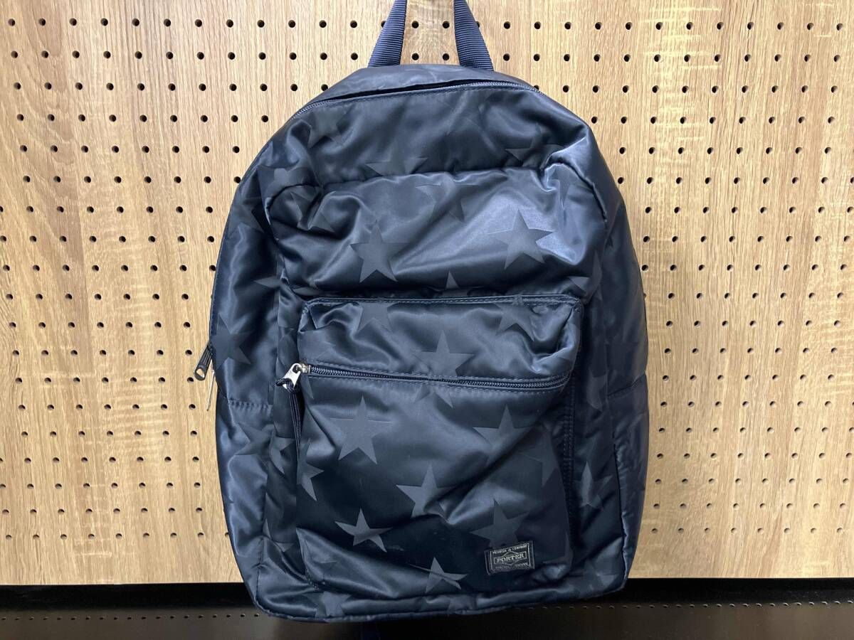 PORTER/リュック/FLAG フラッグ 星ネイビ フラッグ DAYPACK FLAG 美品 