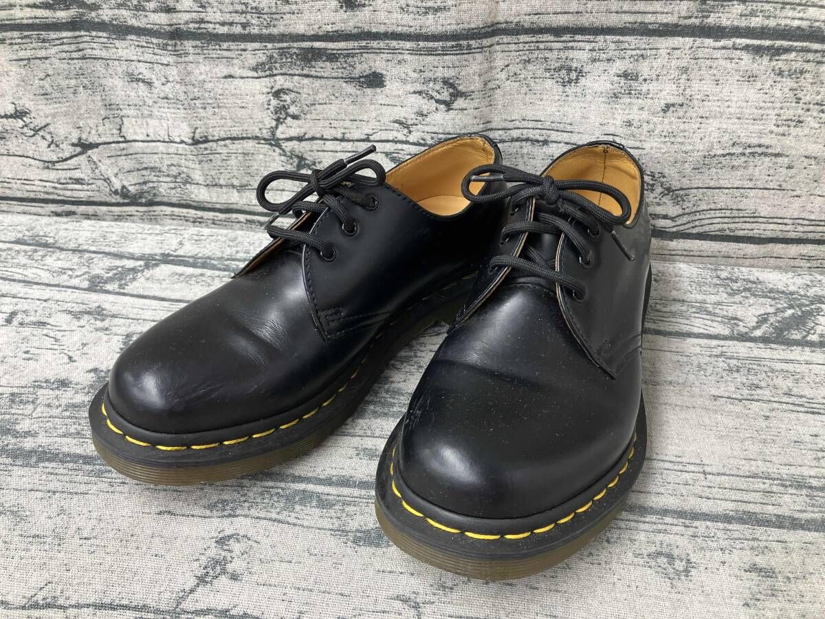 Dr.Martens ドクターマーチン 3ホール イエローステッチ UK5 24cm BLK