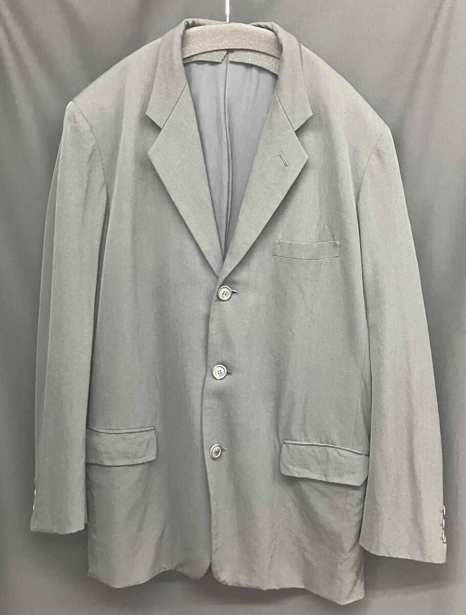 90s archive ISSEY MIYAKE MEN テーラー ドジャケット ウール3Bジャケット ME33-FD068 サイズXL ブラック イッセイミヤケ