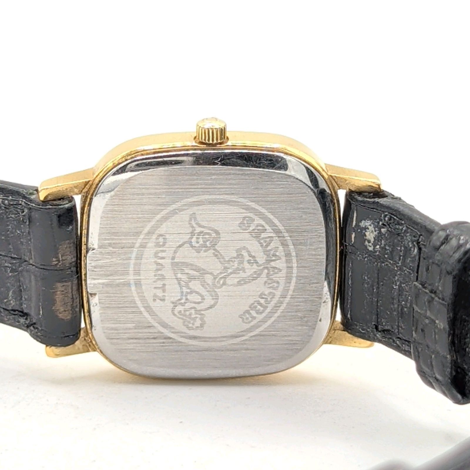 OMEGA Seamaster Watch Quartz Ladies Square Gold Gold dial Y2K 稼働 