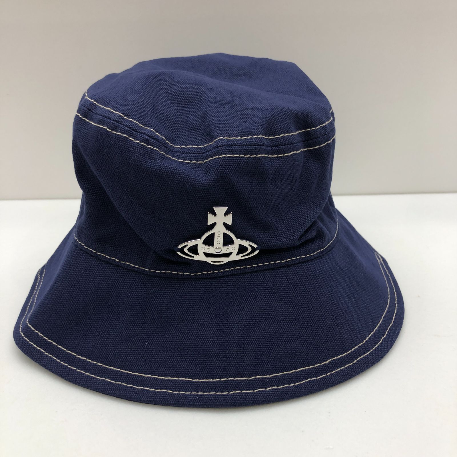 タグ付き】Vivienne Westwood ハット 帽子 Lサイズ ネイビー