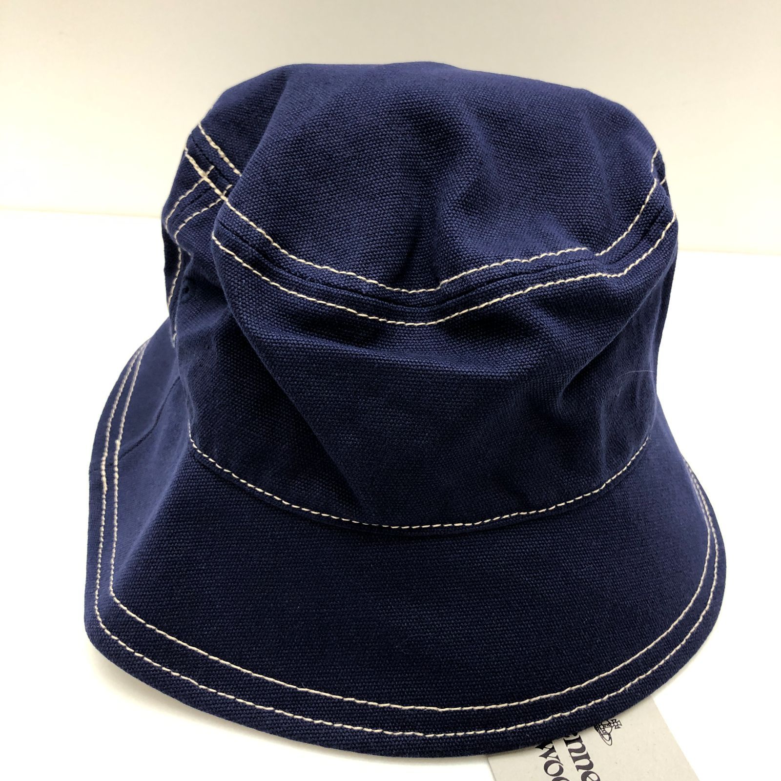 タグ付き】Vivienne Westwood ハット 帽子 Lサイズ ネイビー