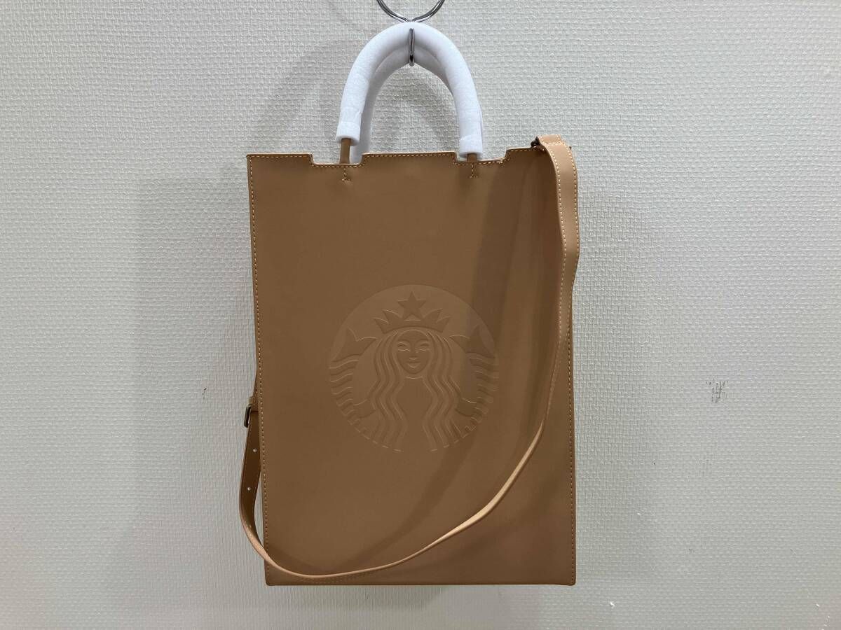 STARBUCKS スターバックス レザートートバッグ マイカスタマイズ