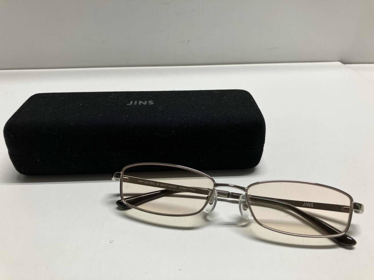 Jins ジンズ サングラス / メタルフレーム 眼鏡 メガネ ケース付き