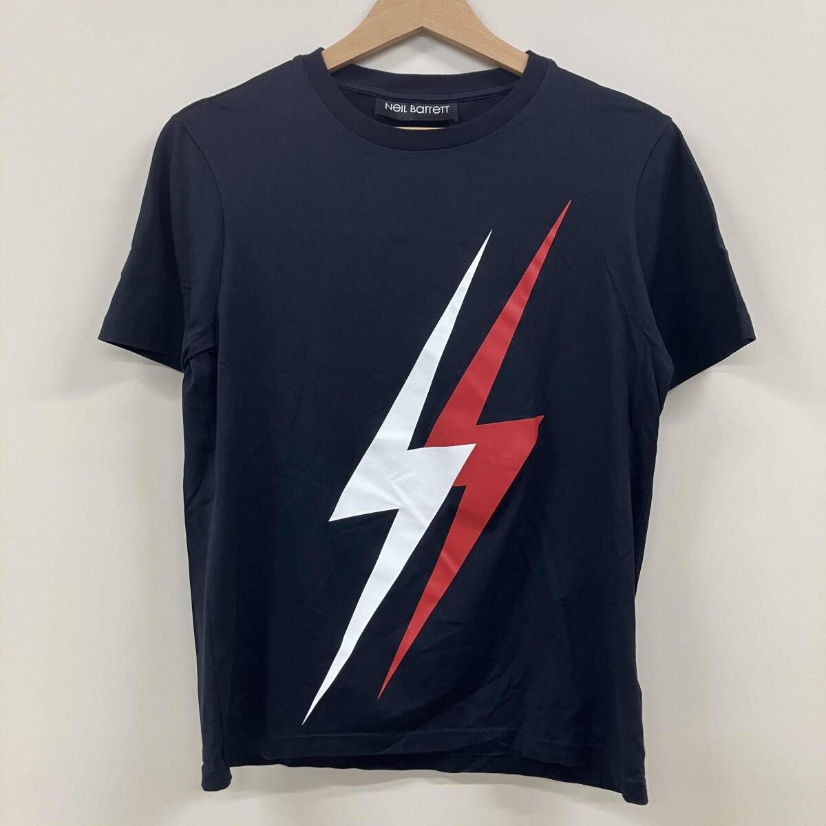 NEIL BARRETT / ニール・バレット 半袖Tシャツ サンダーボルト XSサイズ ブラック