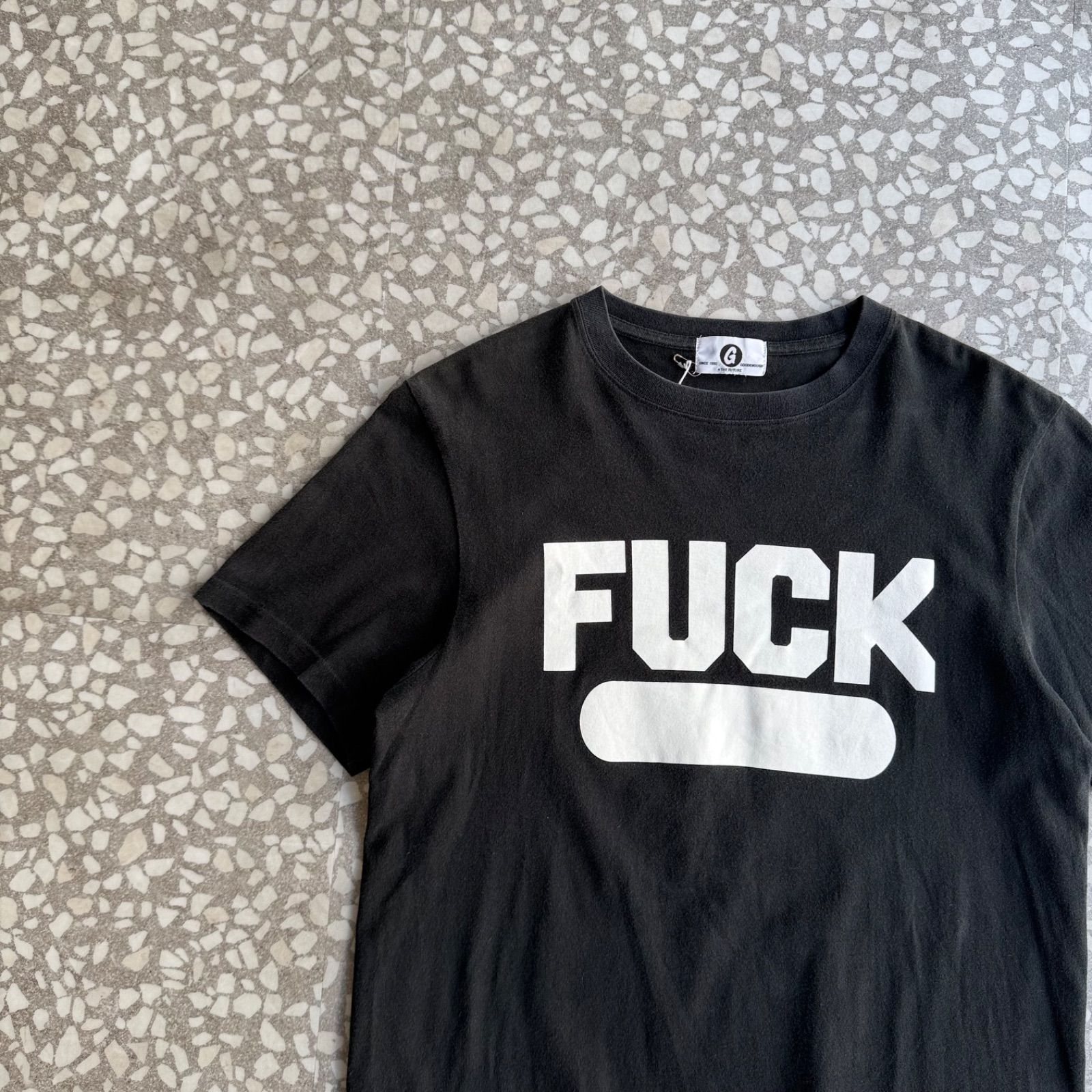 GOOD ENOUGH / 90's- FUCK T-shirt size S グッドイナフ ファック ロゴ