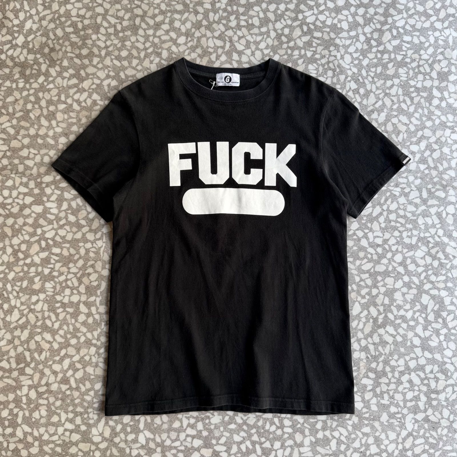 GOOD ENOUGH / 90's- FUCK T-shirt size S グッドイナフ ファック ロゴ