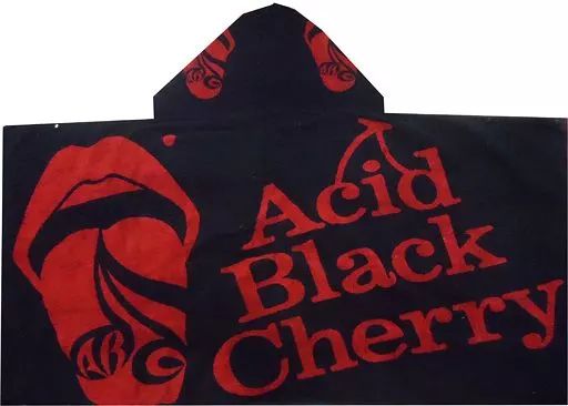 中古】タオル・手ぬぐい(男性) Acid Black Cherry フード付きタオル