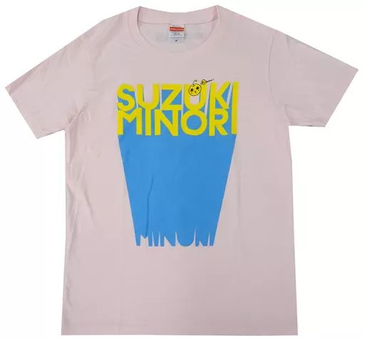 【中古】Tシャツ(女性アイドル) 鈴木みのり 公式コラボTシャツ ライトピンク Lサイズ 「リスアニ!LIVE 2019」