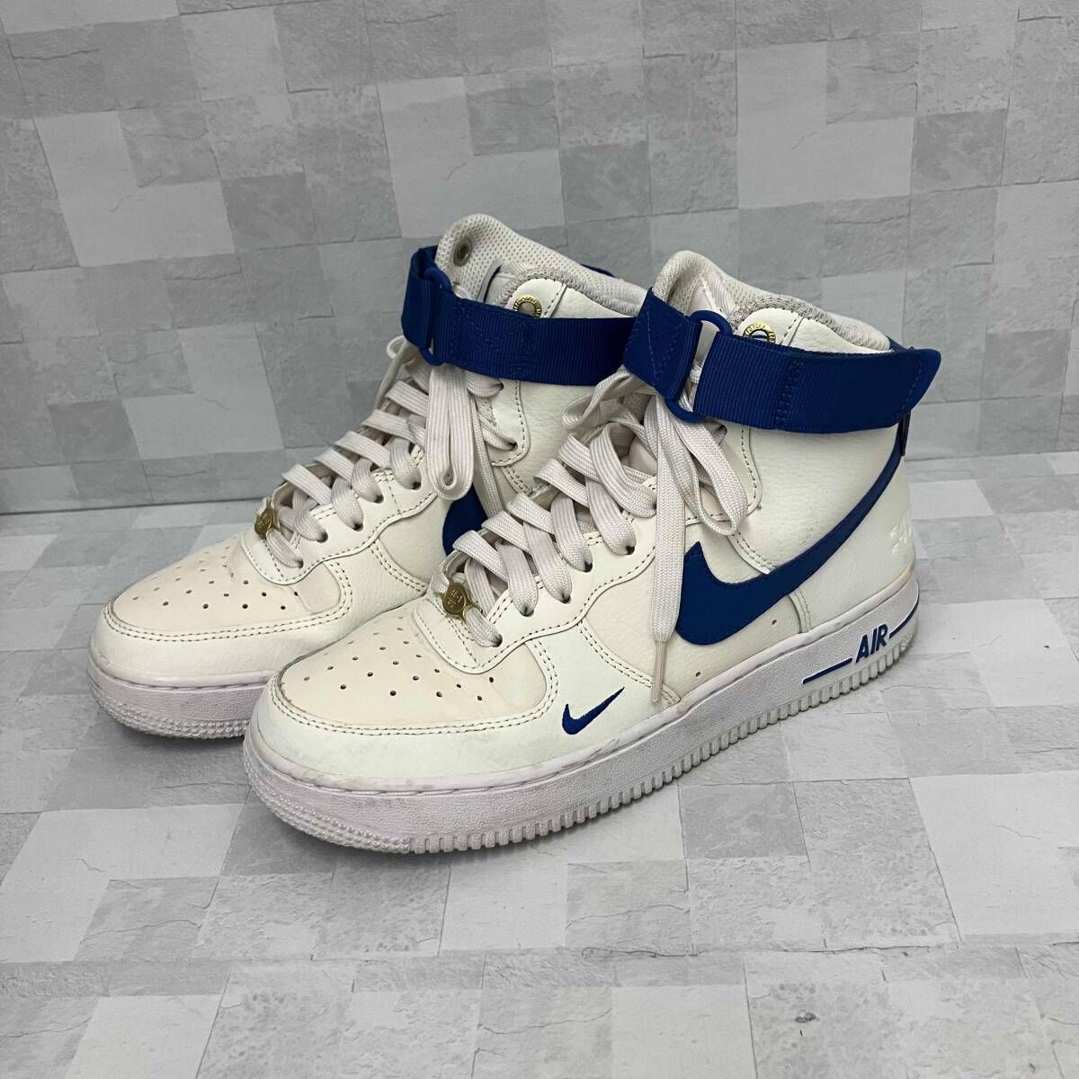 NIKE ナイキ スニーカー モデル、Wmns Air Force 1 High SE '40th Anniversary - Sail Blue Jay'DQ7584-100 24cm ホワイトブルー