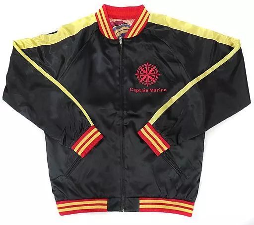 中古】衣類 宝鐘マリン 武士刺繍スカジャン ブラック×レッド Lサイズ