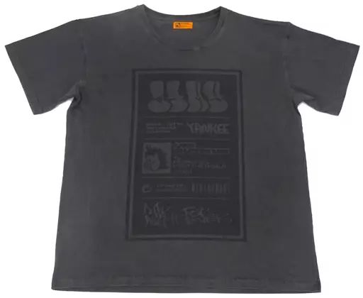 【中古】衣類 ずっと真夜中でいいのに。 ウォッシュ加工ぐれいビッグTシャツ グレー 男女兼用フリーサイズ 「やきやきヤンキーツアー(炙りと燻製編)」
