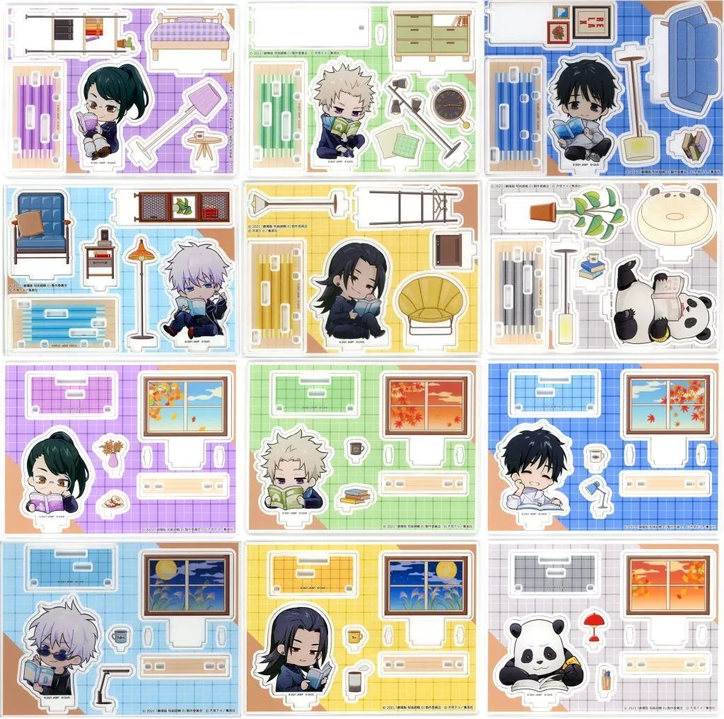 【中古】アクリルスタンド・アクリルパネル 全12種セット アクリルジオラマ 「まるくじ 劇場版 呪術廻戦 0 まったり読書時間」 大吉