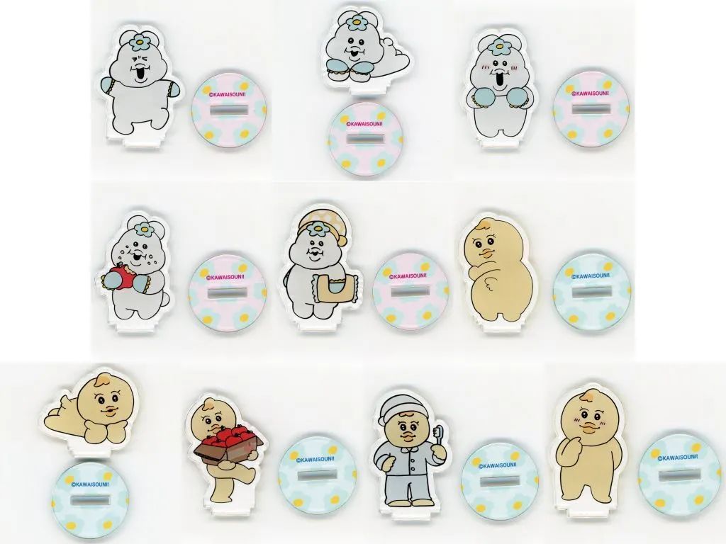 【中古】アクリルスタンド・アクリルパネル 全10種セット 「んぽちゃむ POP UP SHOP ミニアクリルスタンドコレクション」