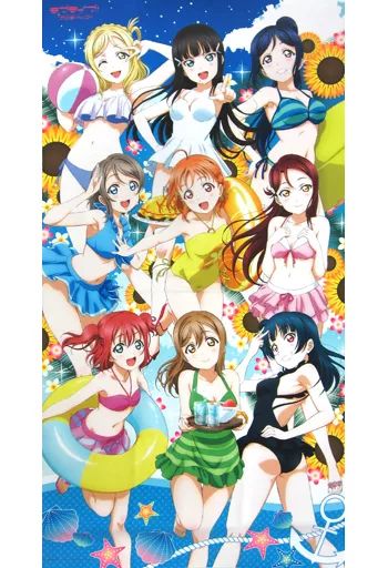 【中古】タオル・手ぬぐい(キャラクター) Aqours マイクロファイバーバスタオル 「ラブライブ!サンシャイン!!」 ミルキィホームズ＆ブシロード10周年＆スクフェス4周年記念ライブ in横浜アリーナグッズ