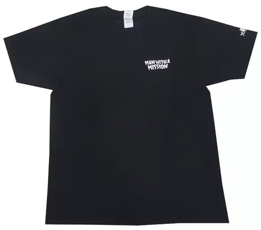 【中古】Tシャツ(男性アイドル) MAN WITH A MISSION スタジアムワンマンスペシャルロゴTシャツ(虎の威を借りるロゴver) ブラック XLサイズ 「MAN WITH A MISSION Presents Chasing the Horizon