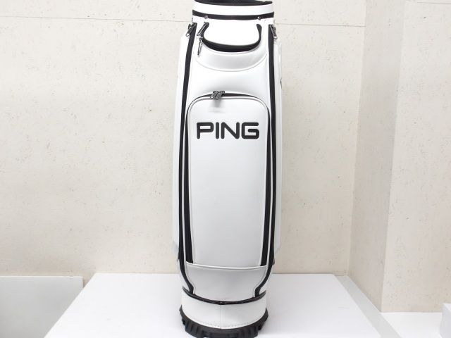 中古】キャディバッグ ピン PING CB-P2401 ホワイト 0キャディバッグ
