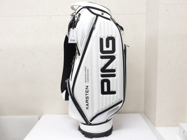 中古】キャディバッグ ピン PING CB-P2401 ホワイト 0キャディバッグ