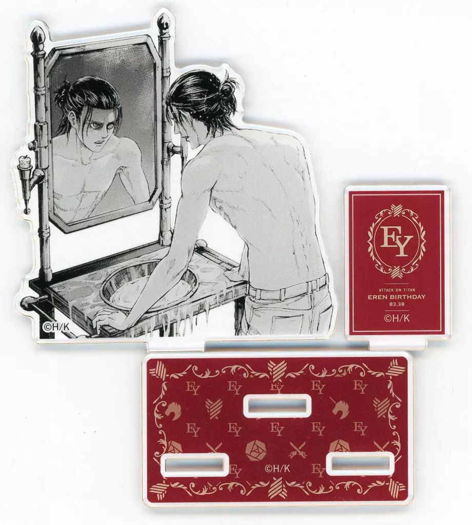 【中古】アクリルスタンド・アクリルパネル エレン・イェーガー(鏡) 「進撃の巨人 “A promise to EREN” エレンバースデー2023 トレーディングアクリルスタンド」