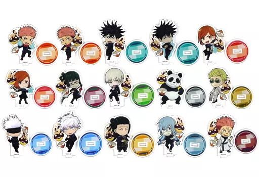 【中古】アクリルスタンド・アクリルパネル 全15種セット 「呪術廻戦×ばくだん焼本舗 第2弾 トレーディングアクリルスタンド」