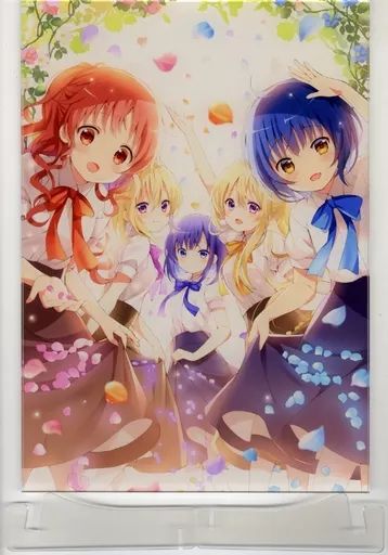 【中古】雑貨 メグ＆マヤ＆リゼ＆ナツメ＆エル＆フユ B4キャラファインアクリルD 「ご注文はうさぎですか? 10th Anniversary FAIR ご注文は10周年ですか?」
