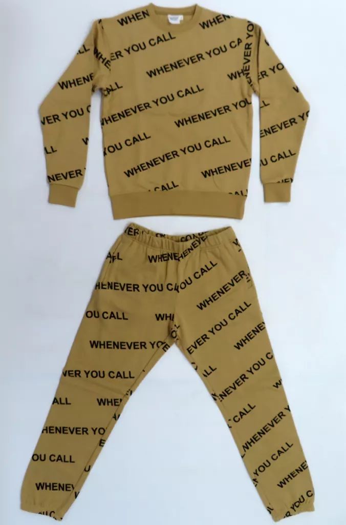 【中古】衣料雑貨 嵐 CREW スウェットセット ベージュ XLサイズ 「Whenever You Call」 記念グッズ