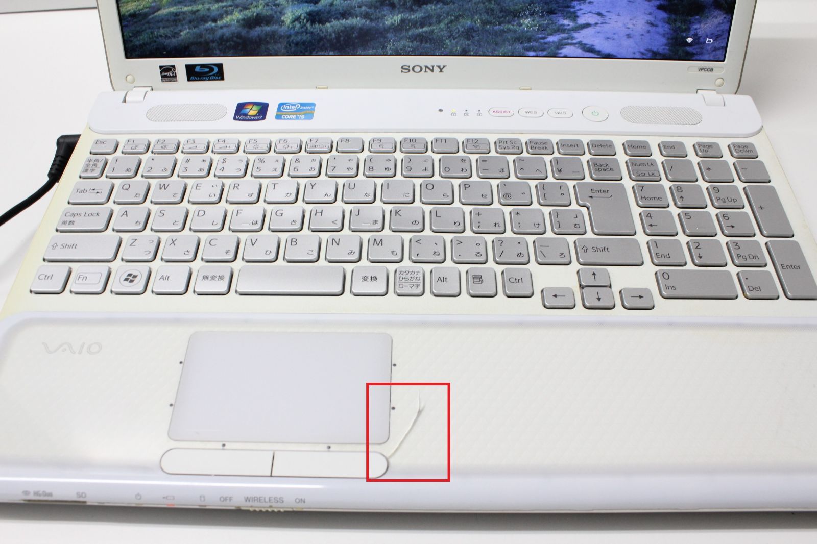 現状品/中古ノートPC】SONY〈Vaio VPCCB38FJ〉Core i5/SSD256GB/メモリ