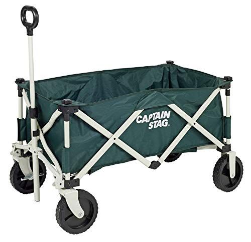 キャプテンスタッグ(CAPTAIN STAG) アウトドアワゴン CS 収束型 4輪キャリー 収納バッグ付き 前輪ストッパー付き 【UL-1055/UL-1056/UL-1031/UL-1035】Y 35d3493d