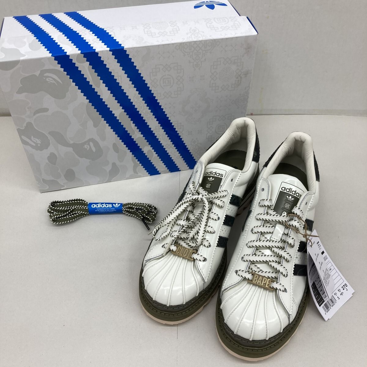 adidas×CLOT×A BATHING APE SUPERSTAR by Edison Chen Green Camo 
