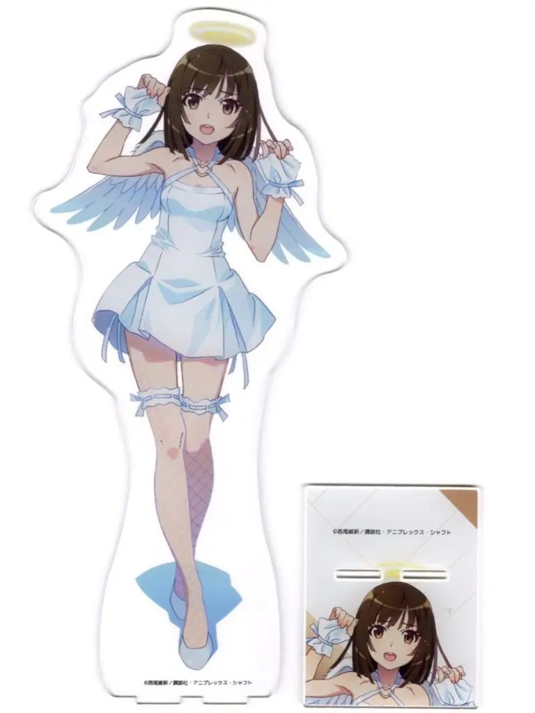 【中古】アクリルスタンド・アクリルパネル 千石撫子 選べるアクリルメガフィギュア 「Eureka!オンラインくじ 〈物語〉シリーズ キューピッドくじ」 S-1-4賞