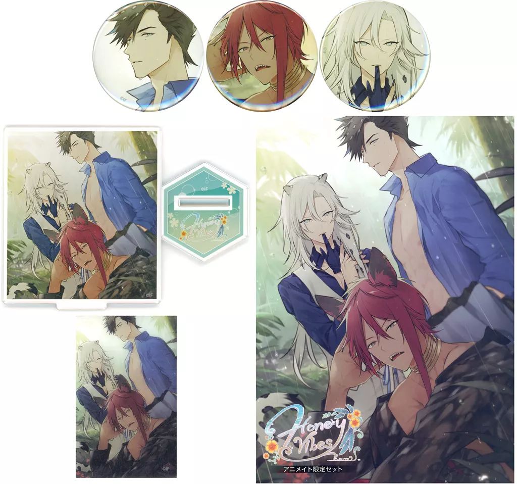 【中古】グッズセット [単品] 4大特典セット 「Switchソフト Honey Vibes アニメイト限定セット」 同梱特典