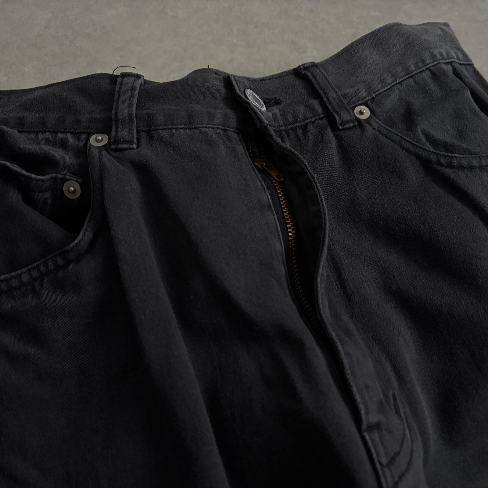 90s GOOD ENOUGH 3nd type グッドイナフ　ブラックデニム 当時物 GOODENOUGH FINESSE DENIM ブラック デニム パンツ
