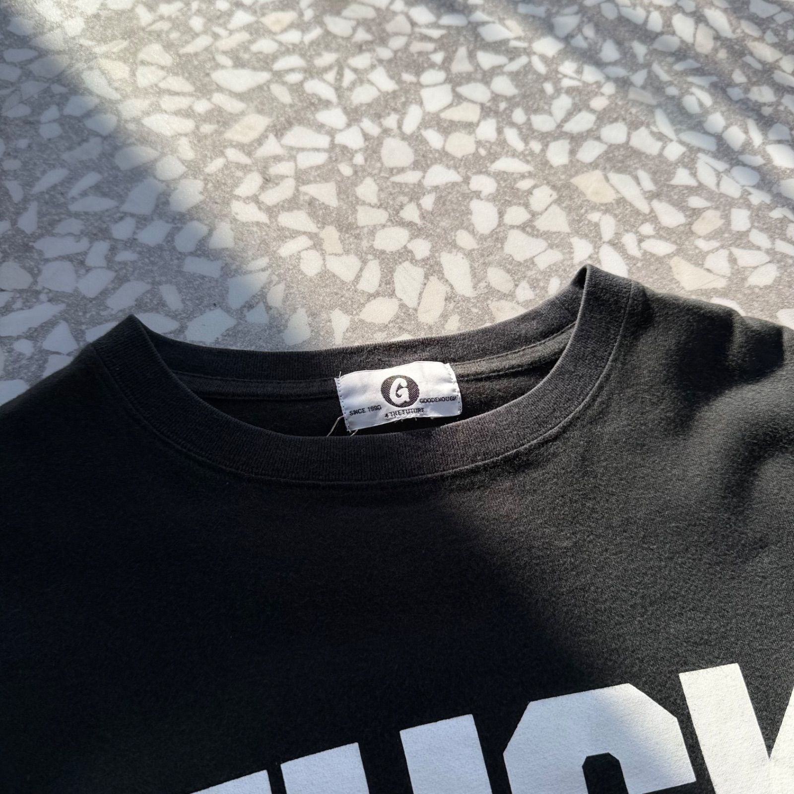 yu. ブラック Tシャツ 裏原藤原ヒロシ グッドイナフ GOODENOUGH - グッドイナフ 音符 Tシャツ 【GOODENOUGH 藤原ヒロシ