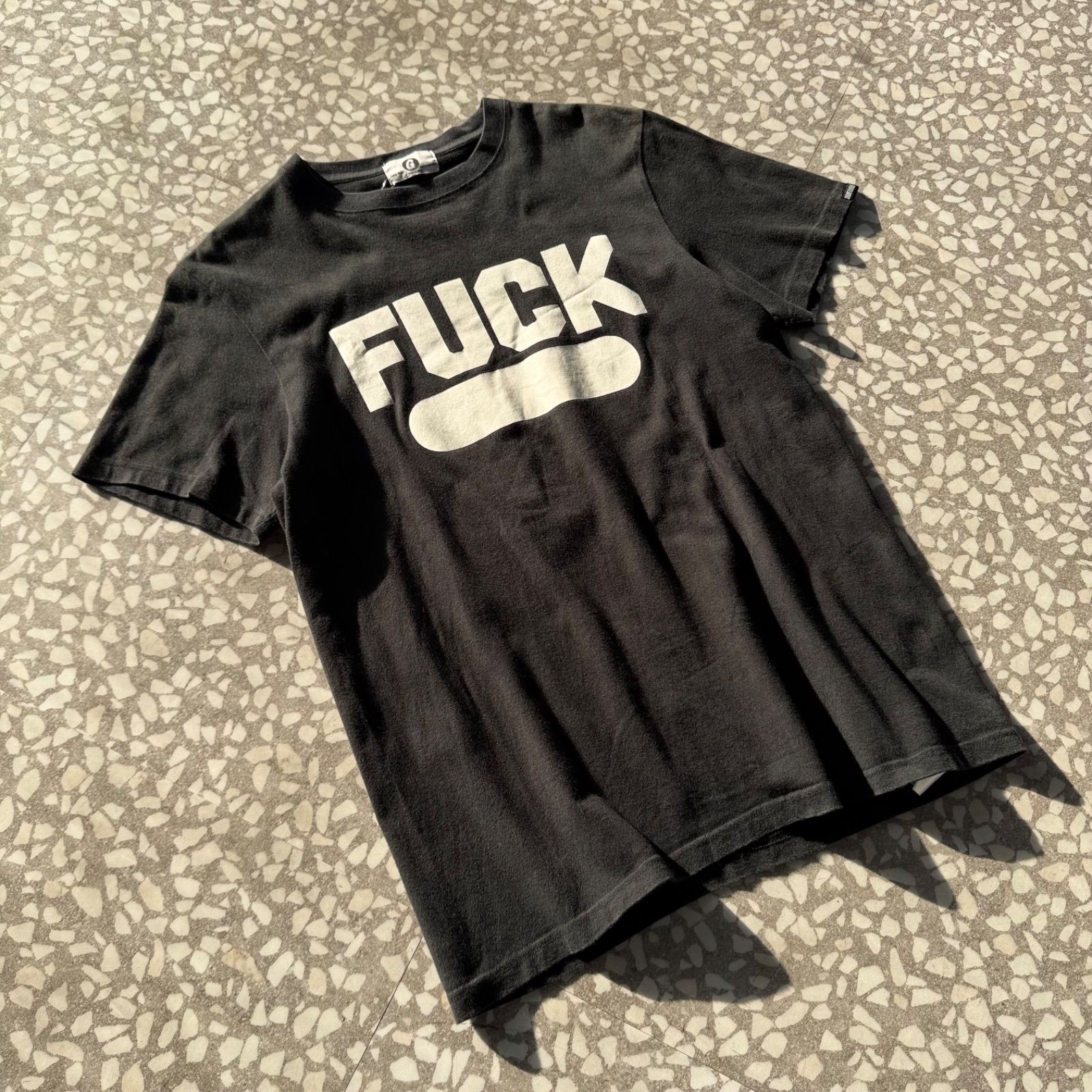 GOOD ENOUGH / 90's- FUCK T-shirt size S グッドイナフ ファック ロゴ