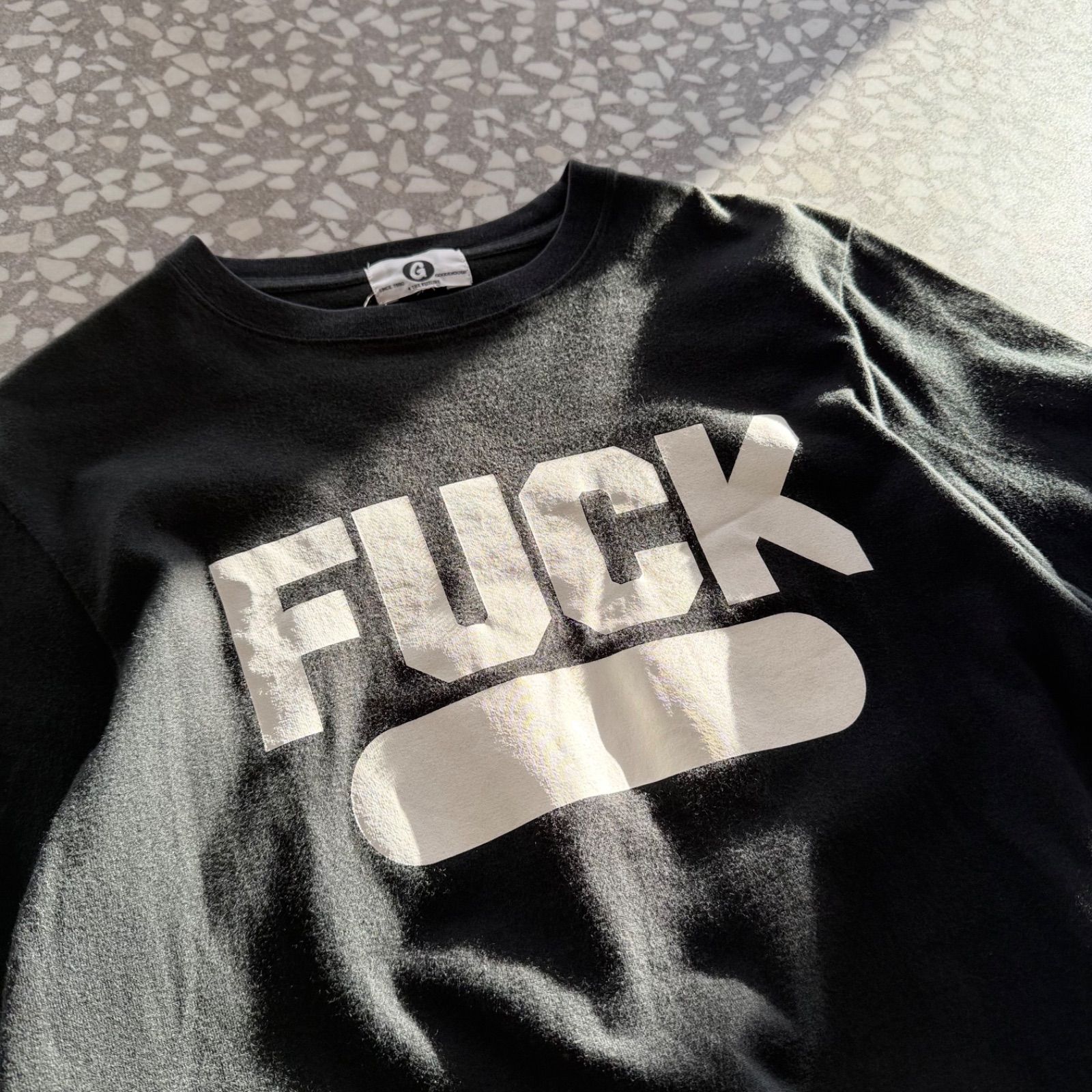 GOOD ENOUGH / 90's- FUCK T-shirt size S グッドイナフ ファック ロゴ