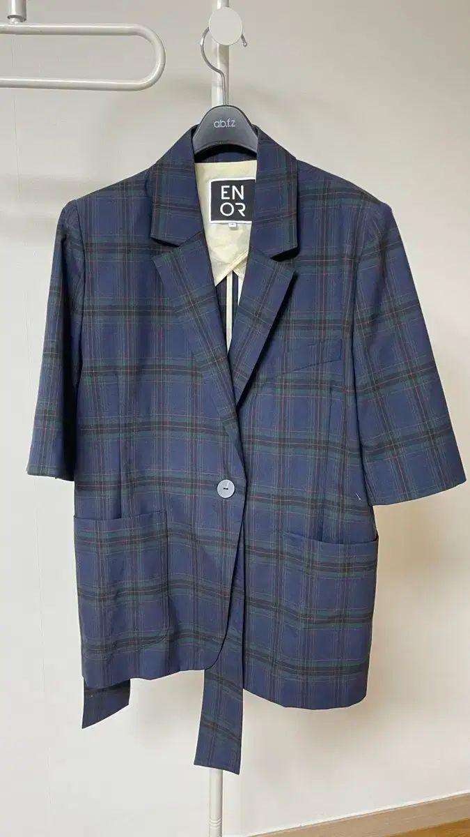 EN OR チェック 半袖 ジャケット