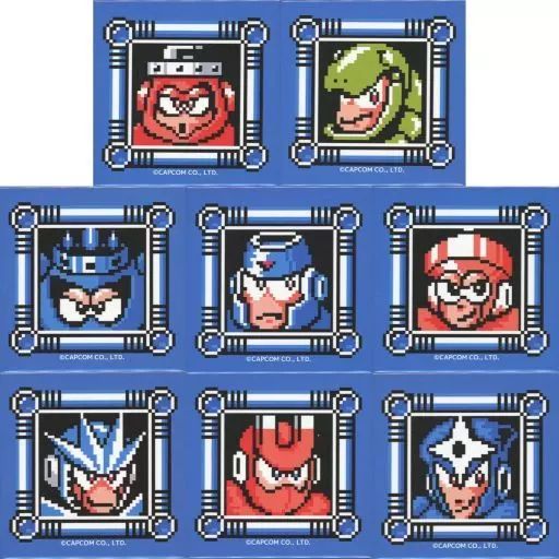 【中古】バッジ・ピンズ 全8種セット 「ロックマン35th アニメイトオンリーショップ!! トレーディングスクエア缶バッジ ロックマン3」