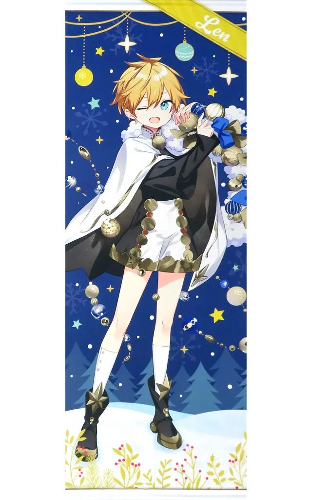 【中古】タペストリー 鏡音レン 等身大タペストリー 「初音ミク Xmas SHOP 2023」