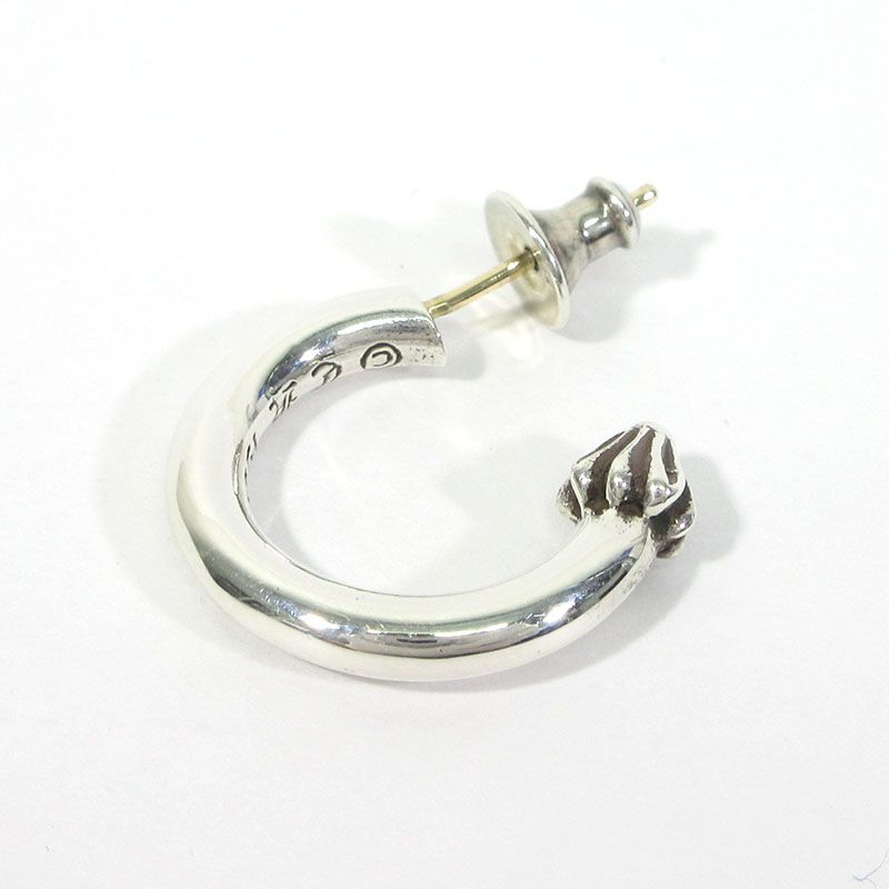 【三重本店】 中古 CHROME HEARTS | クロムハーツ PLAIN HOOP EARRING プレーン フープ イヤリング ピアス シルバー 【134】