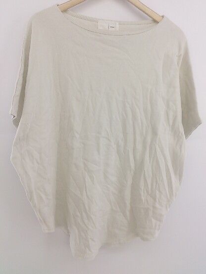 ◇ antiqua アンティカ フレンチスリーブ Tシャツ カットソー サイズF グレー系 レディース P 【中古】 【1209220003627】