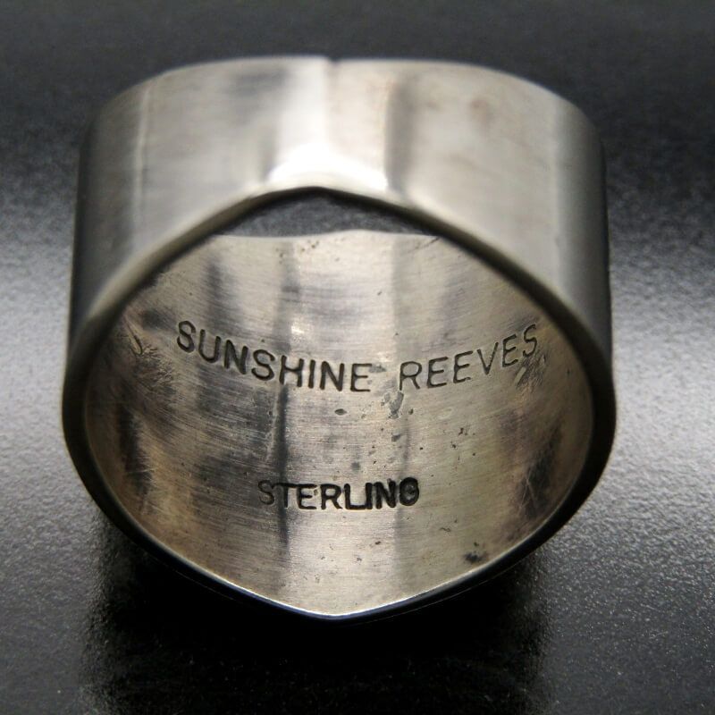 美品 Sunshine Reeves ナバホ族 リング スター スタンプワーク