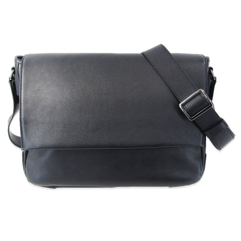 美品 SOMES SADDLE ソメスサドル ショルダーバッグ プランス 防水レザー 止水ファスナー ブラック 黒 47000095