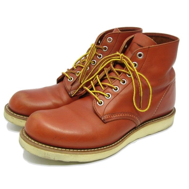 REDWING レッドウィング US7D 25cm 6インチ クラシックラウンド 8166 2011年製 ラウンドトゥ 赤茶 オロラセット ポーテージ 35005538