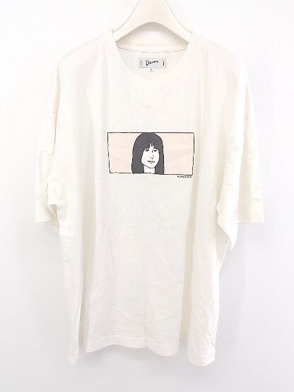 ◇ Dunno ダノゥ プリント 半袖 Tシャツ カットソー サイズL ホワイト メンズ P 【中古】 【1209230004263】