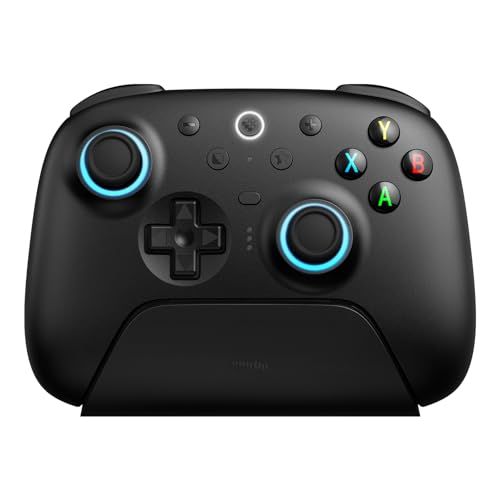 8BitDo Ultimate 2 ワイヤレス コントローラー Windows & Android 用、TMR ジョイスティック付きゲーム コントローラー、切り替え可能なホール効果/触覚トリガー、RGB ファイヤー リング、8 スピード ワイ ddad489a