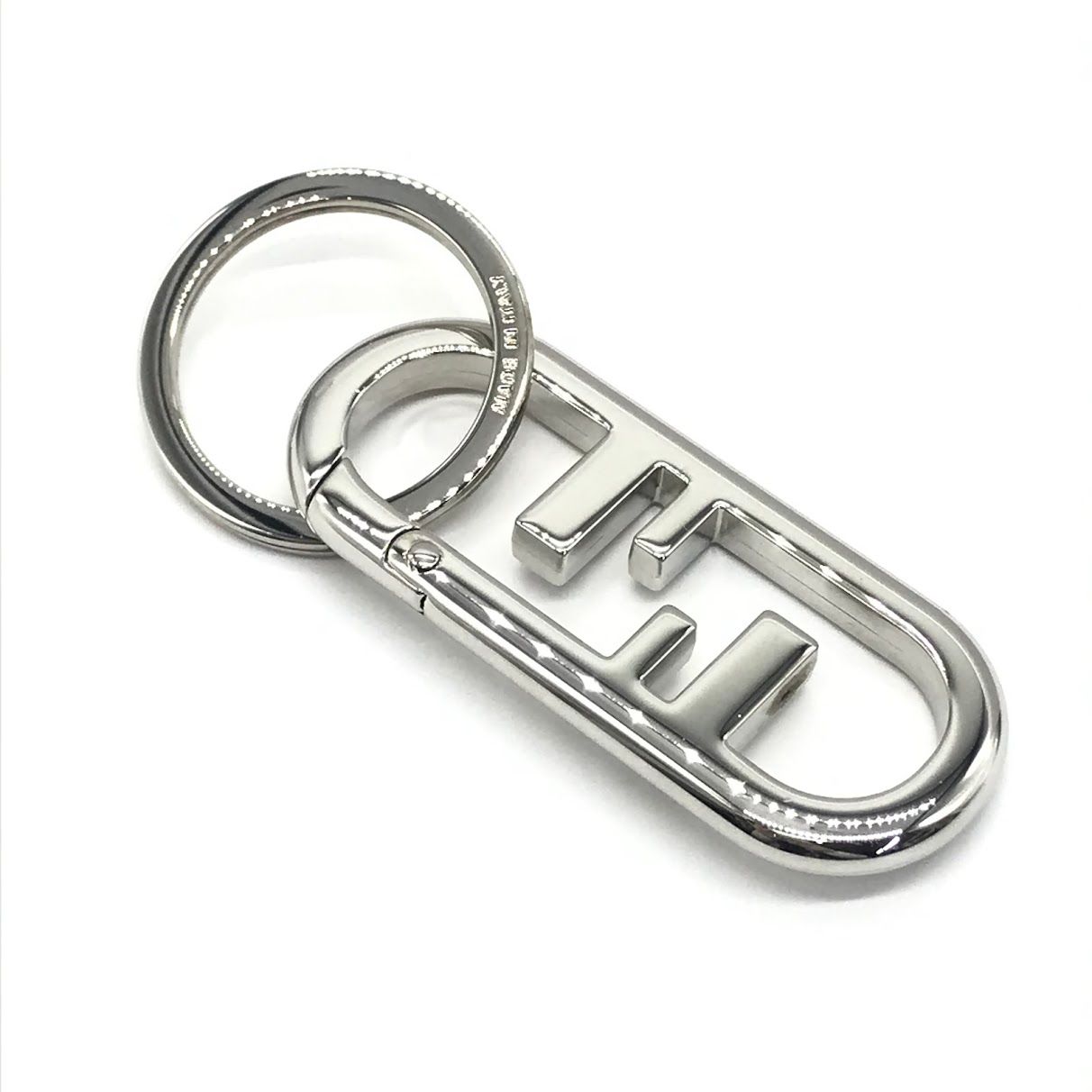 【倉吉店】 中古 FENDI | フェンディ キーリング オーロックチャーム 7AS187B08F0TH0 シルバー 【135】