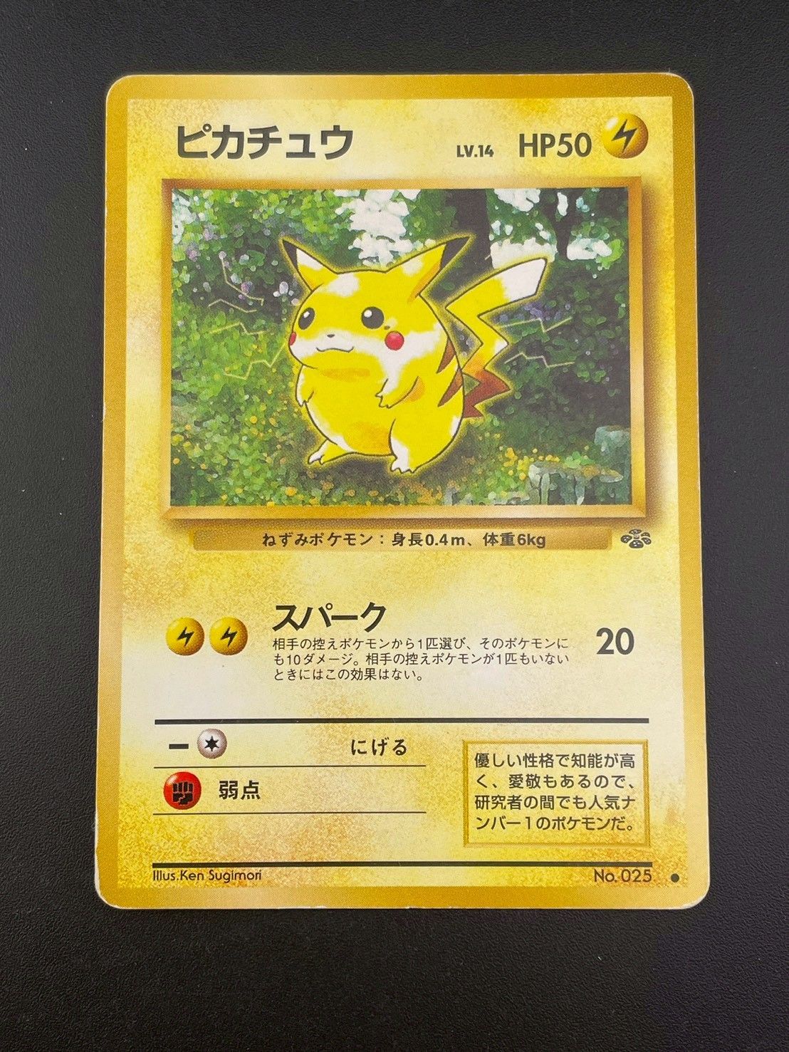 【PSA8】 ピカチュウ 旧裏 ポケモンジャングル Lv.14 中古品】 ピカチュウ LV.14 No.025 ○ 拡張パック ポケモンジャングル