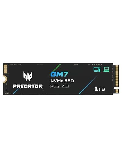 Acer Predator M.2 SSD 1TB GM7 NVMe2.0 2280 PCIe Gen4×4 超高速(最大読み取り：7400MB/s、最大書き込み：6500MB/s) 内蔵SSD 高耐久 3D NAND TLC PS5/PS5 ae62055a
